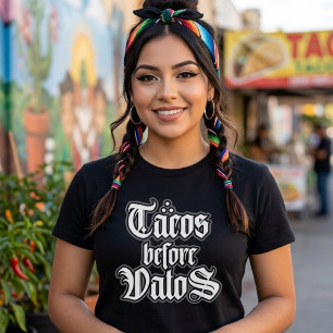 T-shirts drôles "Tacos avant Vatos"