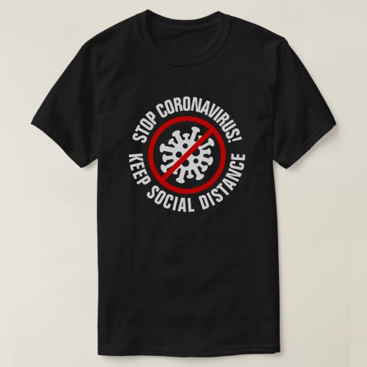 T-shirts du logo Stop CoronaVirus Covid19 (Design devant)