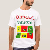 T-shirts du slogan guyanais (Devant)