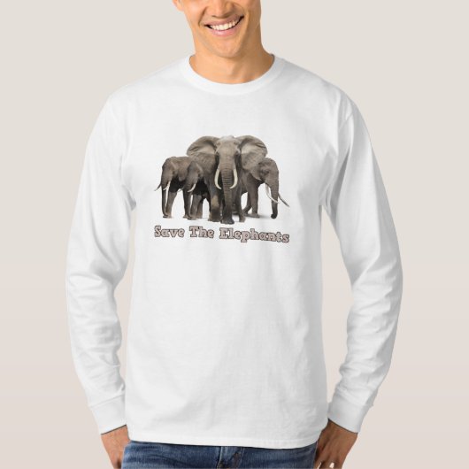 T-shirts Éléphant d'Afrique (Devant)