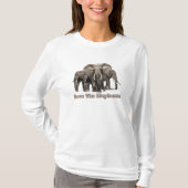 T-shirts Éléphant d'Afrique (Devant)
