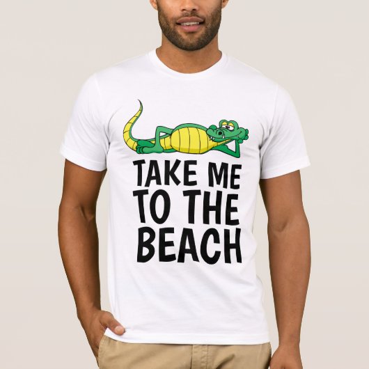 T-Shirts EMmENEZ-MOI À LA PLAGE (Devant)