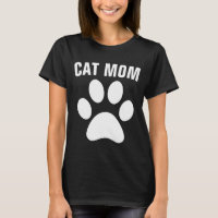 T-shirts EMPREINTES DE PATTES CAT MOM