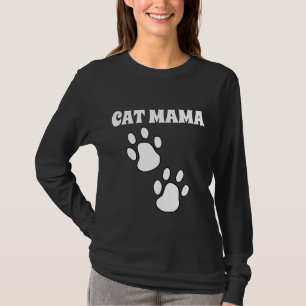 T-SHIRTS EMPREINTES DE PATTES CAT MOM