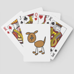 T-shirts en cadeaus met hondenfiguurtjes pokerkaarten