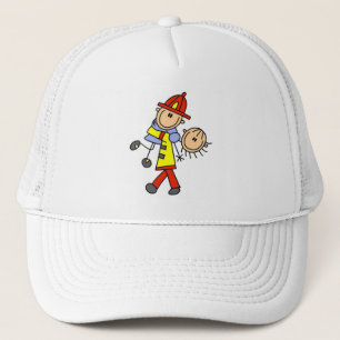 T-shirts en cadeaus voor brandweerlieden die leven trucker pet