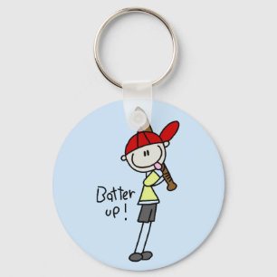 T-shirts en cadeaus voor jongens honkbal Batter Up Sleutelhanger