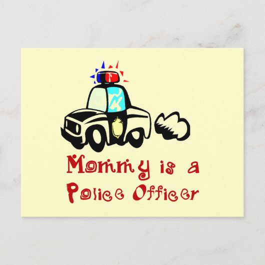 T-shirts en cadeaus voor mammaiempolitiefunctionar briefkaart (Voorkant)