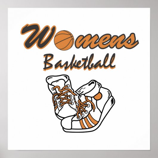 T-shirts en cadeautjes voor dames in Basketball Poster (Voorkant)