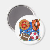 T-shirts en Giften van de Verjaardag van All Star Magneet (Voorkant / Achterkant)