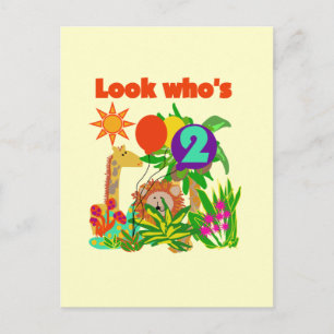 T-shirts en Giften van de Verjaardag van de safari Briefkaart