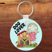 T-shirts en Giften van het Meisje van het hondenli Sleutelhanger (Voorkant)