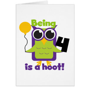 T-shirts et cadeaux 4e anniversaire de Hoot Owl