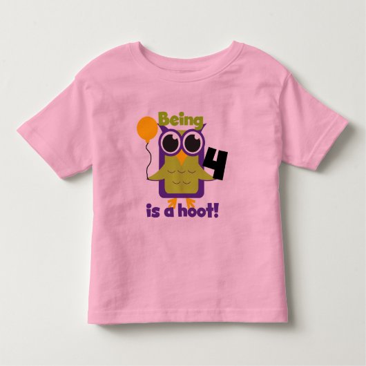 T-shirts et cadeaux 4e anniversaire de Hoot Owl (Devant)
