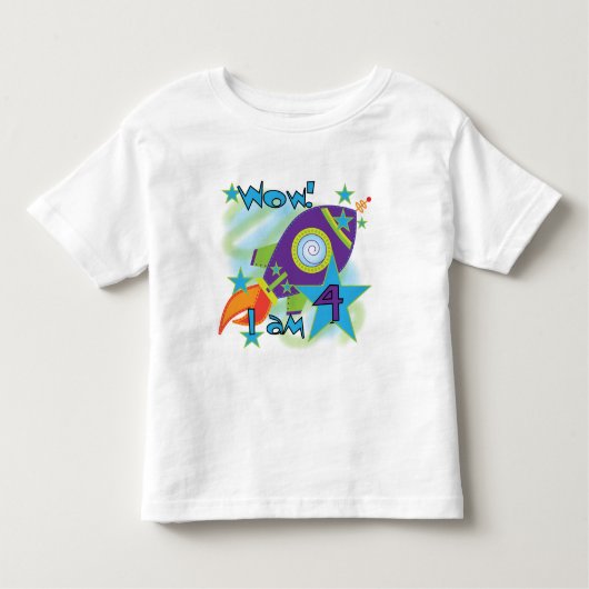 T-shirts et cadeaux 4e anniversaire Rocket Ship (Devant)