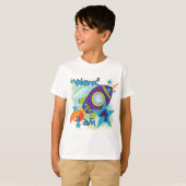 T-shirts et cadeaux 4e anniversaire Rocket Ship (Devant entier)