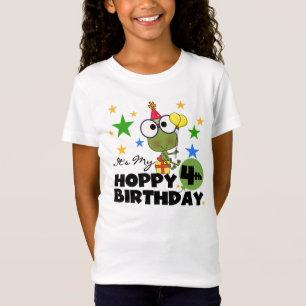 T-shirts et cadeaux 4th Birthday Frog Hoppy