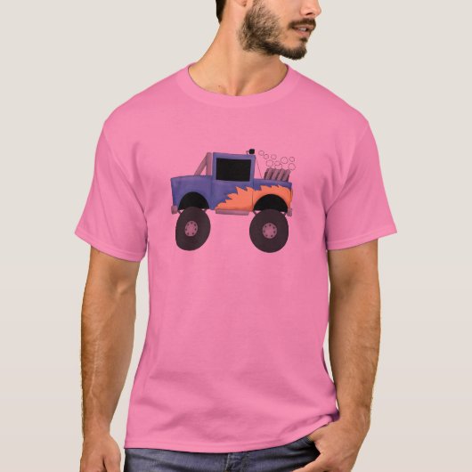 T-shirts et cadeaux bleus de camion de monstre (Devant)