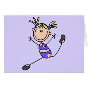 T-shirts et cadeaux blonds de gymnaste de fille