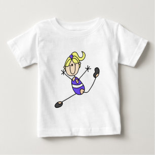 T-shirts et cadeaux blonds de gymnastique de fille