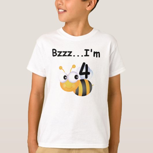 T-shirts et cadeaux Buzz Bumblebee 4e anniversaire (Devant)