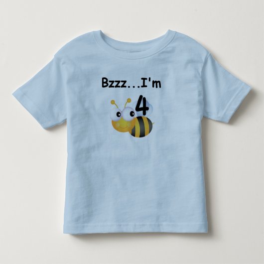 T-shirts et cadeaux Buzz Bumblebee 4e anniversaire (Devant)