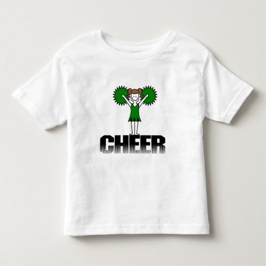T-shirts et cadeaux Cheerleading verts (Devant)