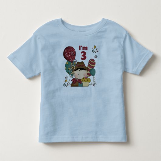 T-shirts et cadeaux Cowboy 3e anniversaire (Devant)