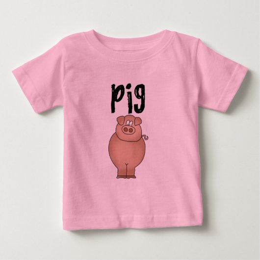 T-shirts et cadeaux d'animal de ferme de porc (Devant)