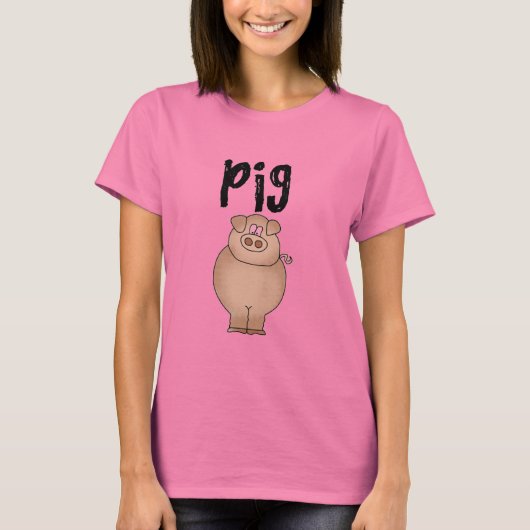 T-shirts et cadeaux d'animal de ferme de porc (Devant)