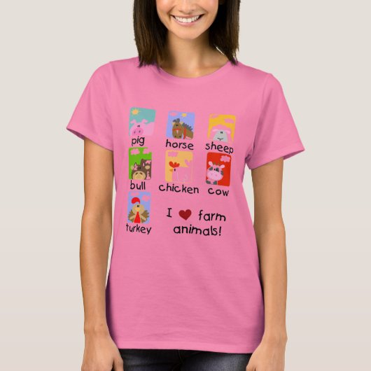 T-shirts et cadeaux d'animaux de ferme (Devant)