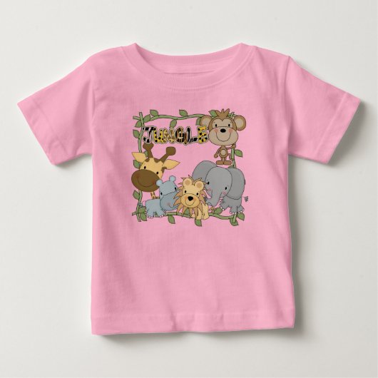 T-shirts et cadeaux d'animaux de jungle de bébé (Devant)