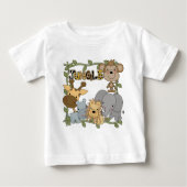 T-shirts et cadeaux d'animaux de jungle de bébé (Devant)