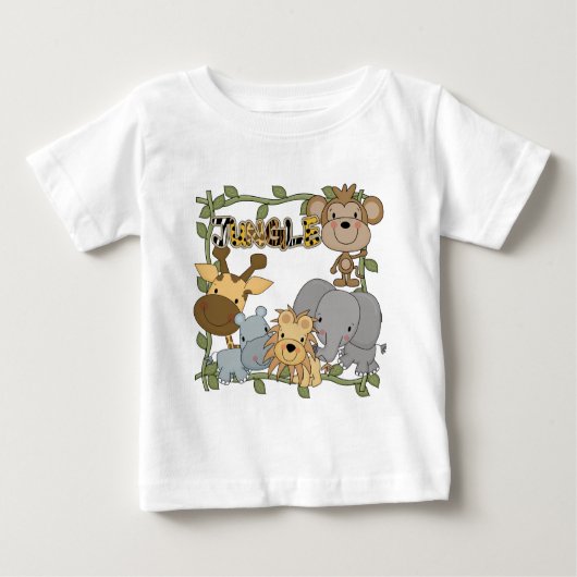 T-shirts et cadeaux d'animaux de jungle de bébé (Devant)