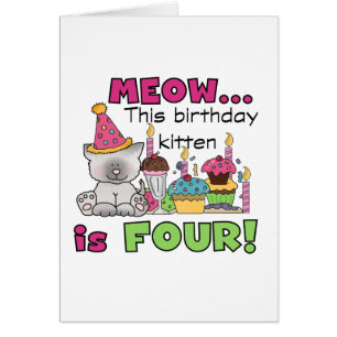 T-shirts et cadeaux d'anniversaire 4th Kitten
