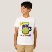T-shirts et cadeaux d'anniversaire de Hoot Owl 3e (Devant entier)