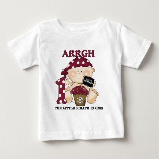 T-shirts et cadeaux d'anniversaire de pirate de (Devant)