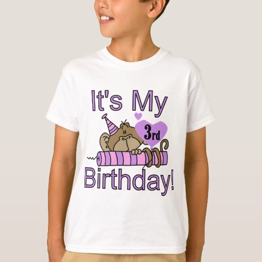T-shirts et cadeaux d'anniversaire de singe de (Devant)