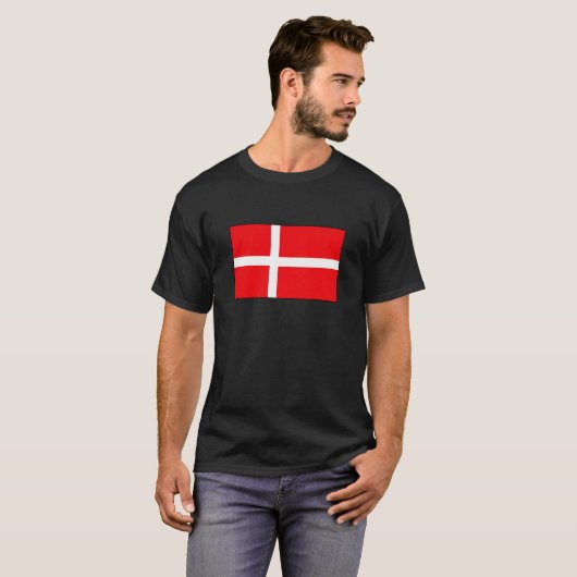 T-shirts et cadeaux danois de drapeau (Devant entier)