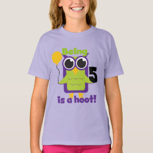 T-shirts et cadeaux de 5 ans de Hoot Owl