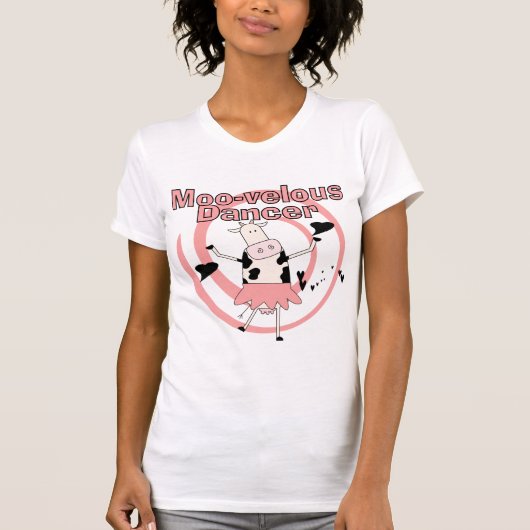 T-shirts et cadeaux de ballerine de vache (Devant)