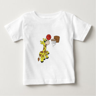 T-shirts et cadeaux de basket-ball de girafe