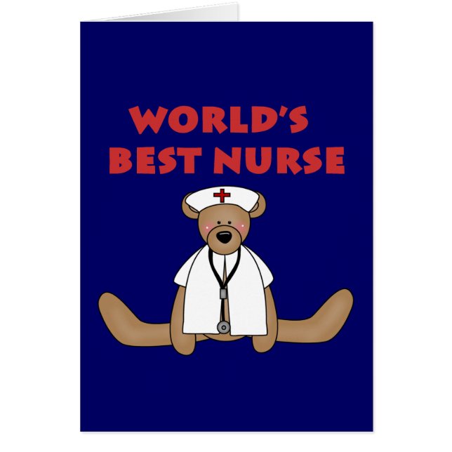 T-shirts et cadeaux de Bear World's Best Nurse (Devant)