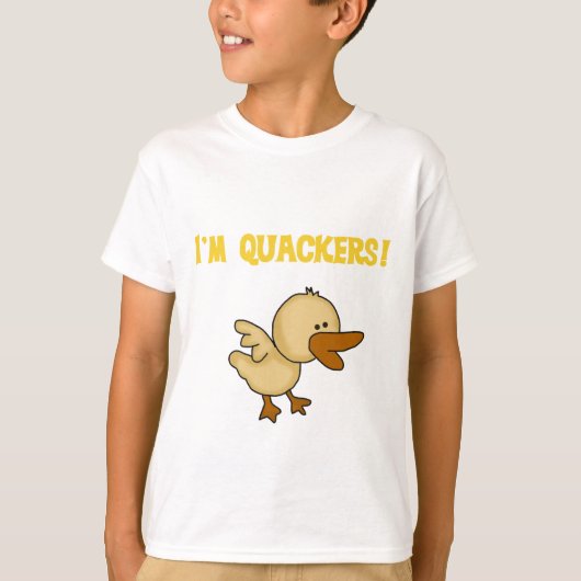 T-shirts et cadeaux de canard de Quackers (Devant)