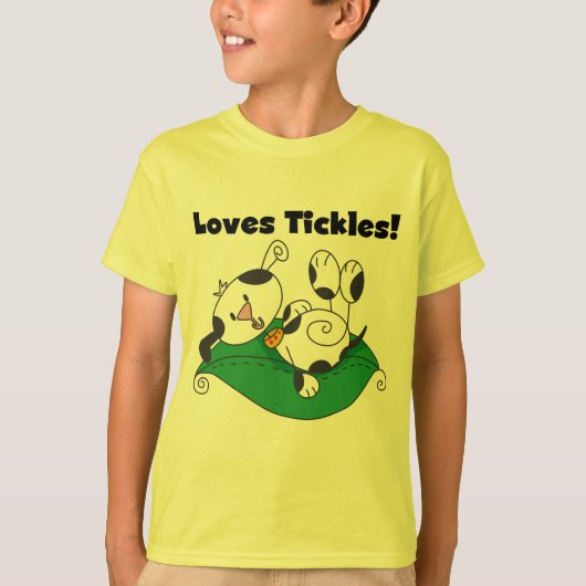 T-shirts et cadeaux de chatouillements d'amours (Devant)