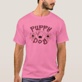 T-shirts et cadeaux de chiot de fleurs (Devant)