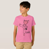 T-shirts et cadeaux de fille de karaté (Devant entier)