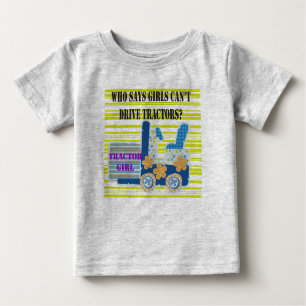 T-shirts et cadeaux de fille de tracteur