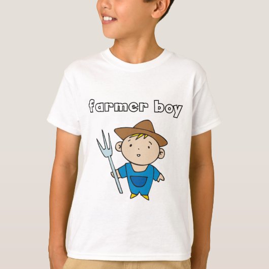 T-shirts et cadeaux de garçon d'agriculteur (Devant)