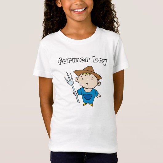 T-shirts et cadeaux de garçon d'agriculteur (Devant)